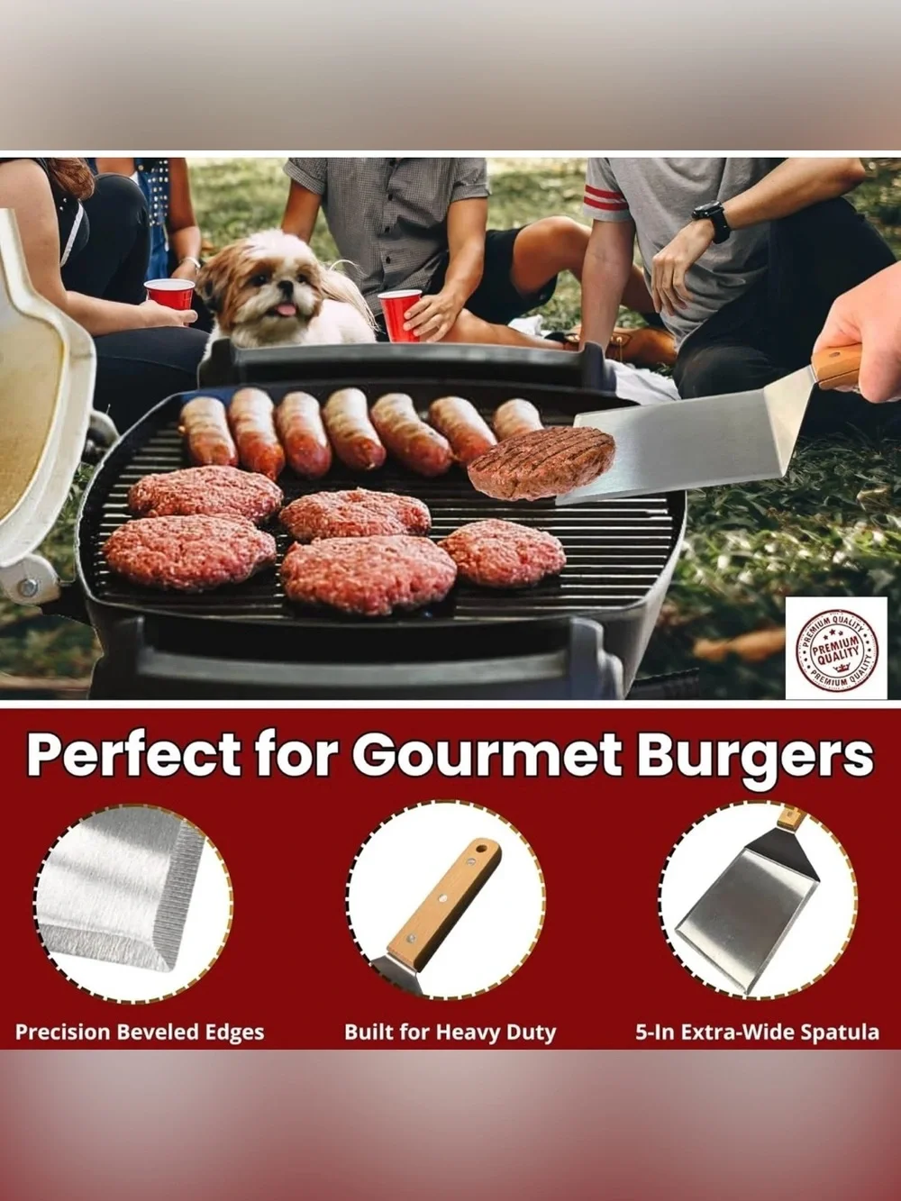 Smashed Burger Press BBQ Kit: 7